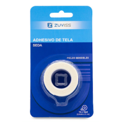 ZUVISS ADHESIVO CARRETE TELA 1.25CM X5M